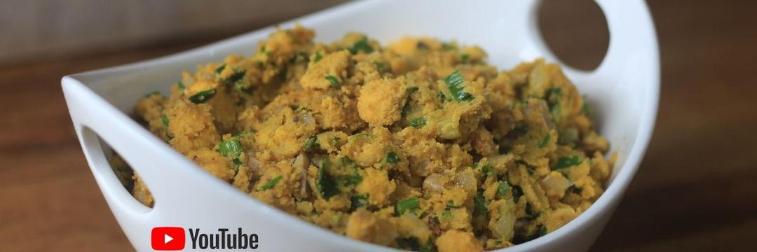 Saborosa farofa de ova de peixe